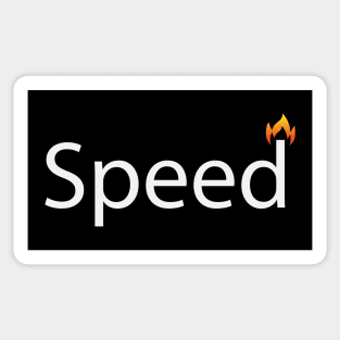 Speed speeding text design Sticker